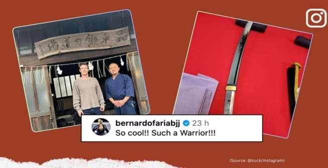 Mark Zuckerberg makes ‘katana’ with sword master in Japan, viral video stuns internet
